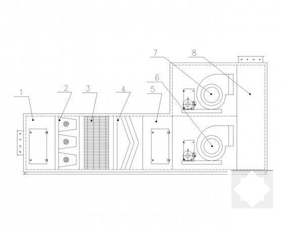 厂房建筑暖通空调系统设计CAD施工图纸（控制点流程图纸） - 5