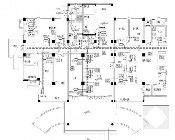 医院外科大楼暖通空调通风排烟系统CAD施工图纸（空气源热泵） - 4
