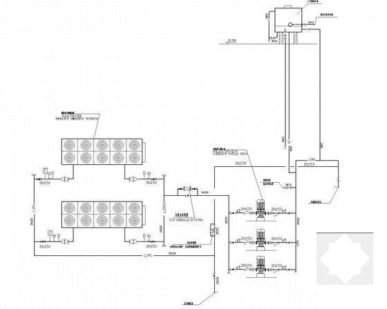 医院外科大楼暖通空调通风排烟系统CAD施工图纸（空气源热泵） - 5