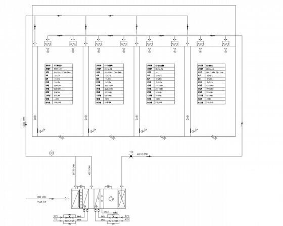 生产厂房及动力站暖通空调系统设计CAD施工图纸（工冷却水系统高压微雾加湿系统） - 2