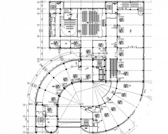 二类办公楼空调采暖通风及防排烟系统设计CAD施工图纸(风机盘管接管) - 3