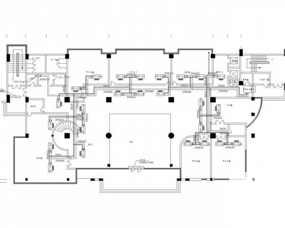 9层小高层综合办公楼暖通系统设计CAD施工图纸 - 2