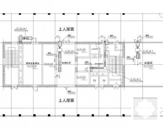 13万平综合区采暖通风防排烟系统设计CAD施工图纸（热风幕采暖建筑形式多）(柴油发电机房) - 5