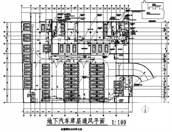 公寓式国际大酒店通风防排烟CAD施工图纸 - 2