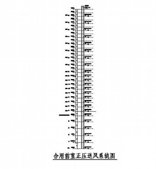 公寓式国际大酒店通风防排烟CAD施工图纸 - 3