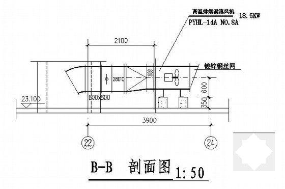 公寓式国际大酒店通风防排烟CAD施工图纸 - 4