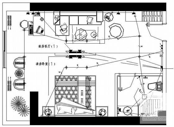 上15层商务酒店电气CAD施工图纸（二级负荷） - 3
