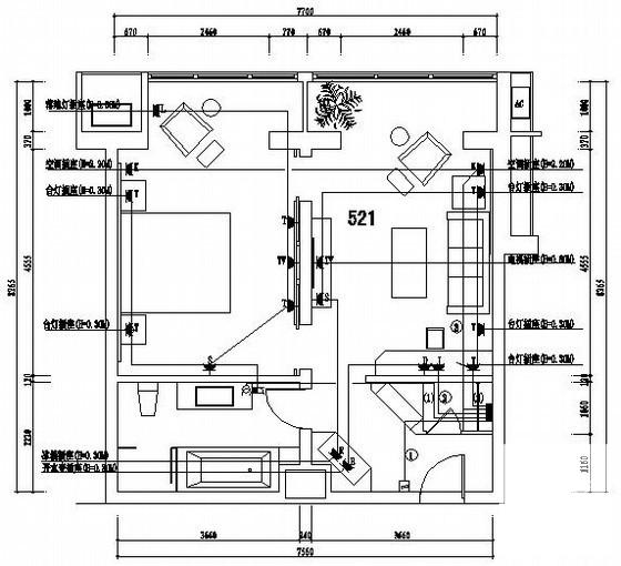 宾馆二次装修电气CAD施工图纸设计（电气设计说明） - 4