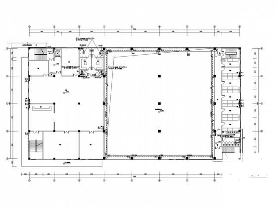 多层体育建筑采暖通风系统设计CAD施工图纸 - 1