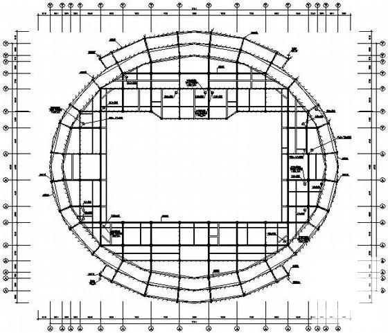 3层体育馆电气CAD施工图纸（三级负荷）(防雷接地装置) - 3