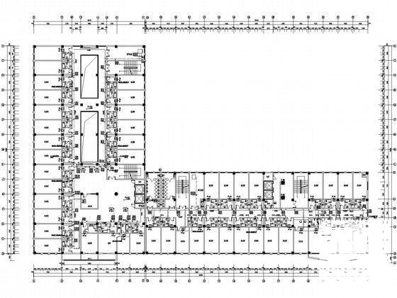 酒店办公综合楼暖通空调设计CAD施工图纸(平面布置图) - 4