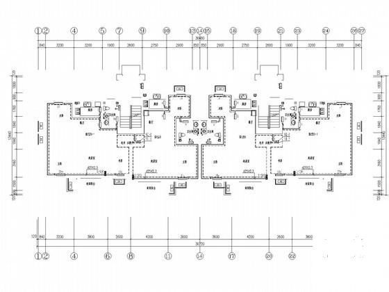 多层住宅楼采暖通风系统设计CAD施工图纸 - 1