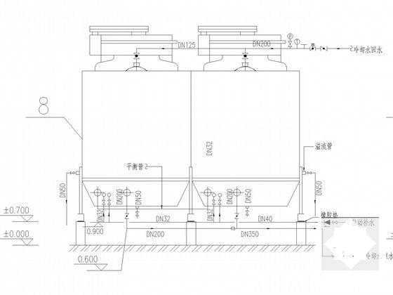 超高层酒店空调通风设计CAD施工图纸(动力、人防设计)(柴油发电机房) - 4
