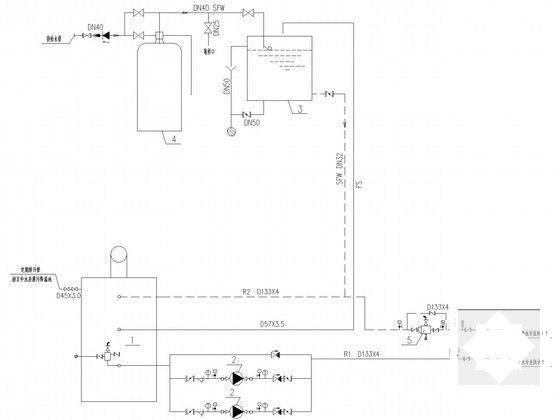 超高层酒店空调通风设计CAD施工图纸(动力、人防设计)(柴油发电机房) - 5