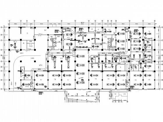 11层酒店通风空调系统设计平面CAD图纸 - 1