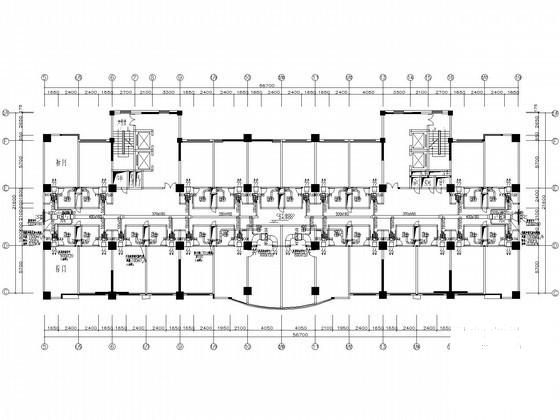 11层酒店通风空调系统设计平面CAD图纸 - 3