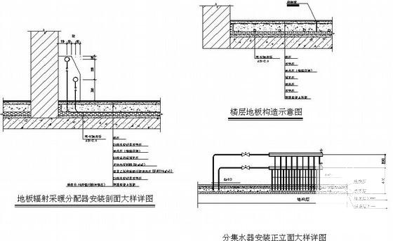 9层小型酒店散热器采暖设计CAD施工图纸 - 3