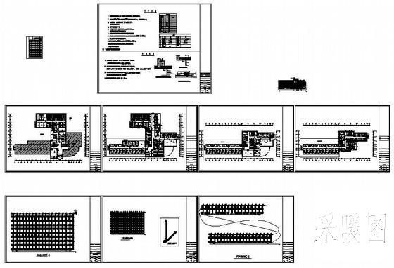 9层小型酒店散热器采暖设计CAD施工图纸 - 4