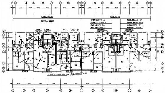 4层住宅楼工程电气CAD施工图纸（三级负荷） - 1