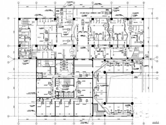 6层酒店空调通风设计CAD施工图纸 - 1