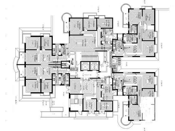 30层高层住宅楼建筑采暖通风系统设计CAD施工图纸 - 3