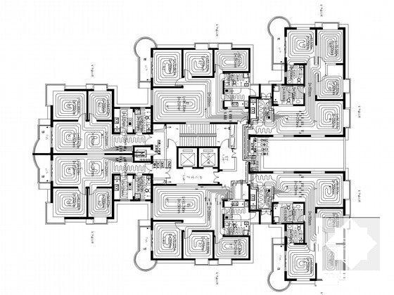 30层高层住宅楼建筑采暖通风系统设计CAD施工图纸 - 4