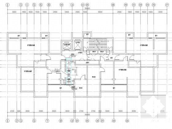 27层高层住宅楼建筑采暖通风系统设计CAD施工图纸 - 4