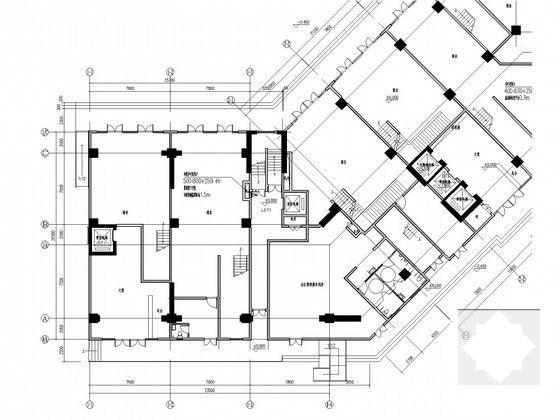 16层商业酒店式公寓通风排烟系统设计CAD施工图纸（人防设计） - 4