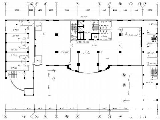 多层酒店建筑通风及防排烟系统设计CAD施工图纸 - 1