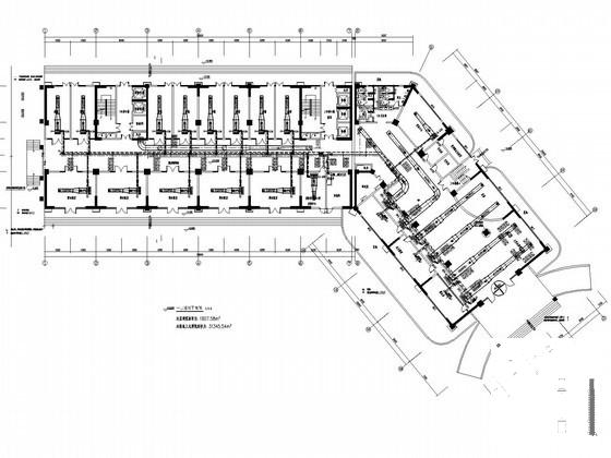 15层酒店空调通风系统设计CAD施工图纸 - 1