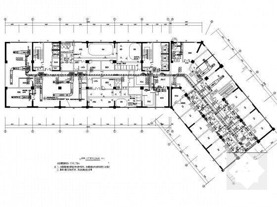 15层酒店空调通风系统设计CAD施工图纸 - 5