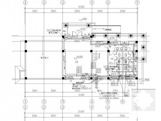 多层住宅楼小区采暖通风系统设计CAD施工图纸（多种建筑型式） - 5