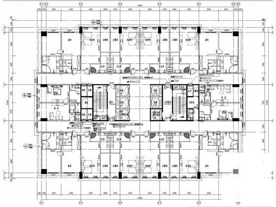 24层商业酒店通风防排烟系统设计CAD施工图纸 - 2