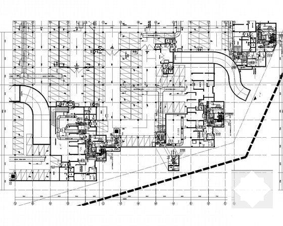 地库暖通防排烟系统设计CAD施工图纸（人防设计）(战时通风) - 4