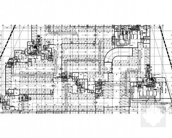 地库暖通防排烟系统设计CAD施工图纸（人防设计）(战时通风) - 5