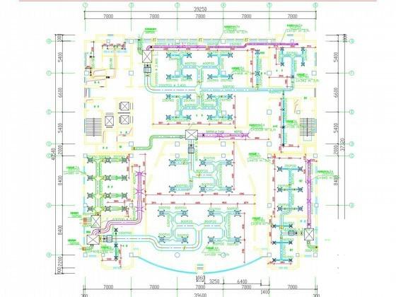 8层酒店综合楼空调通风系统设计CAD施工图纸（机房设计） - 1