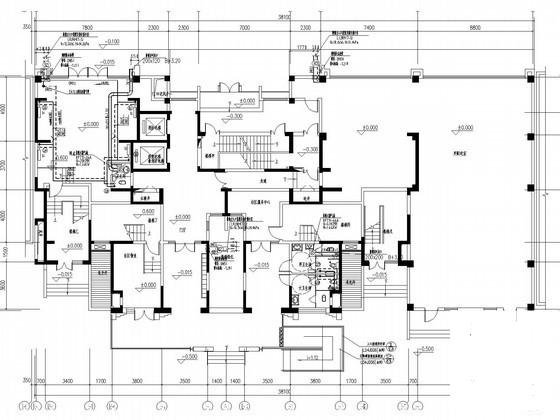 高层住宅楼采暖通风系统设计CAD施工图纸(柜式分体空调) - 1