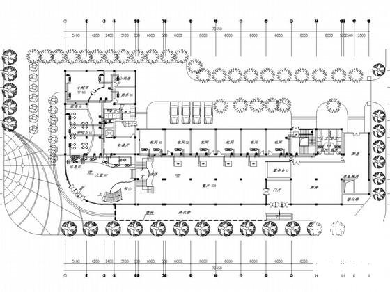 8层酒店建筑空调通风系统设计CAD施工图纸 - 2