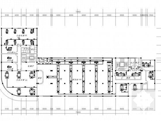 8层酒店建筑空调通风系统设计CAD施工图纸 - 4
