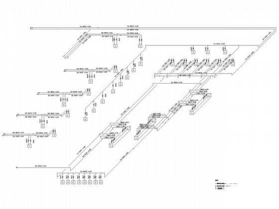 多层厂房建筑暖通空调系统设计CAD施工图纸(平面布置图) - 2