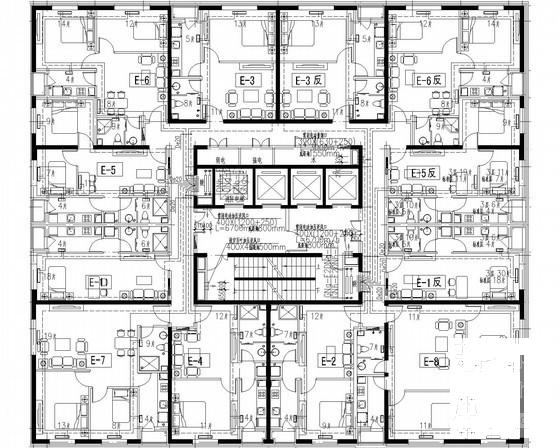 26层层酒店采暖及防排烟系统设计CAD施工图纸（大院作品） - 1