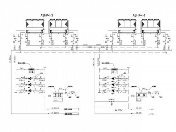 高层酒店空调及通风排烟系统设计CAD施工图纸（冷热源水系统） - 2