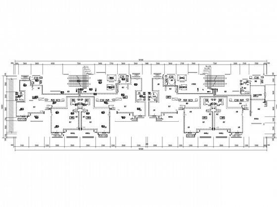 高层住宅楼小区采暖通风系统设计CAD施工图纸（节能设计） - 2