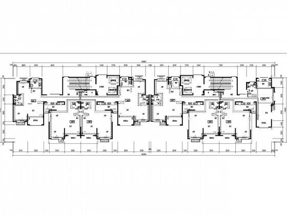 高层住宅楼小区采暖通风系统设计CAD施工图纸（节能设计） - 3