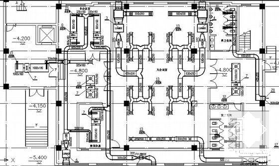 3层高级商务酒店暖通设计CAD施工图纸(空调水系统图) - 4