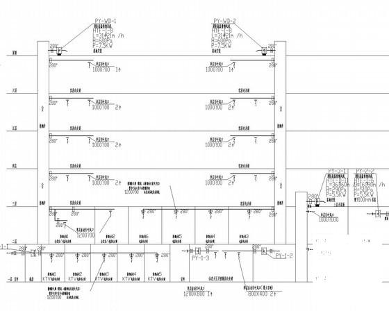 多层公共酒店空调通风系统设计CAD施工图纸（全热回收热量）(机械加压送风) - 5