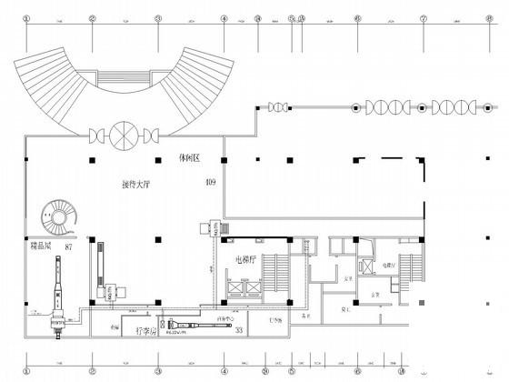 国际大酒店空调通风防排烟系统设计CAD施工图纸（平面图纸全面） - 2