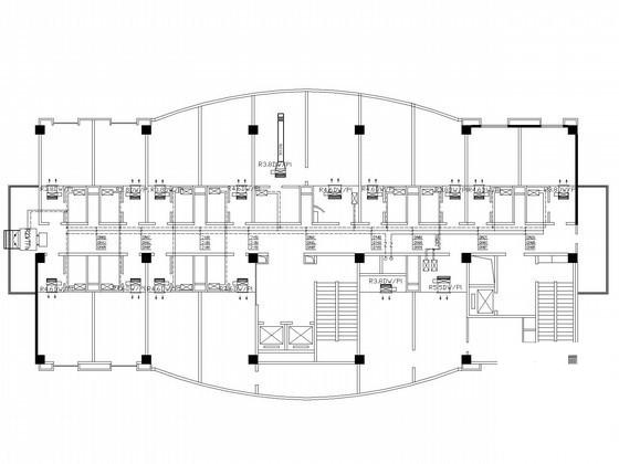 国际大酒店空调通风防排烟系统设计CAD施工图纸（平面图纸全面） - 4