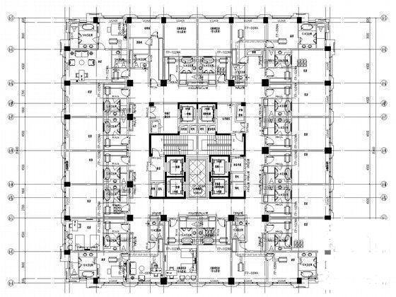 19层星级酒店空调通风系统设计CAD施工图纸（消防节能设计） - 4