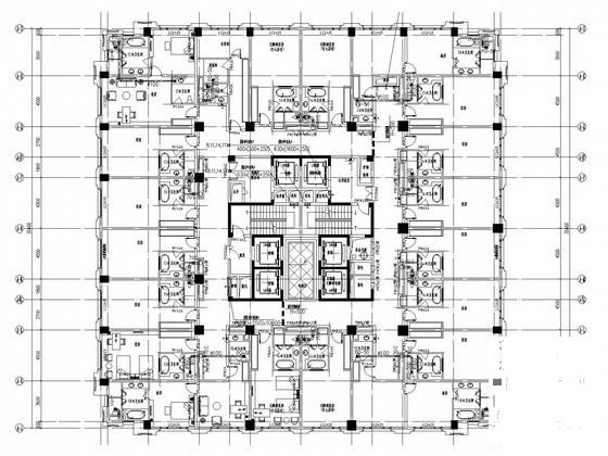 19层星级酒店空调通风系统设计CAD施工图纸（消防节能设计） - 5